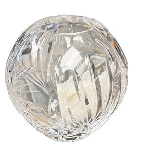 Vintage cut glass heavy glass globe